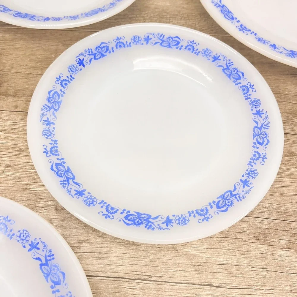 Vintage Floral Dessert Plates - Set of 6 -‎ Termo-Rey Blue Danube Flowers